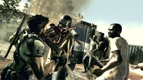 Tela do jogo Resident Evil 5